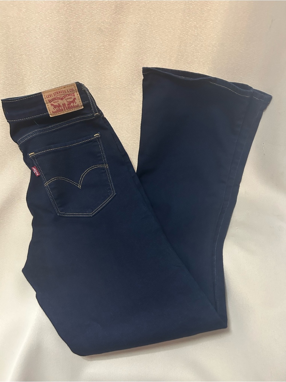 Levi's Women's Dark Blue Wide Leg Flare Jeans